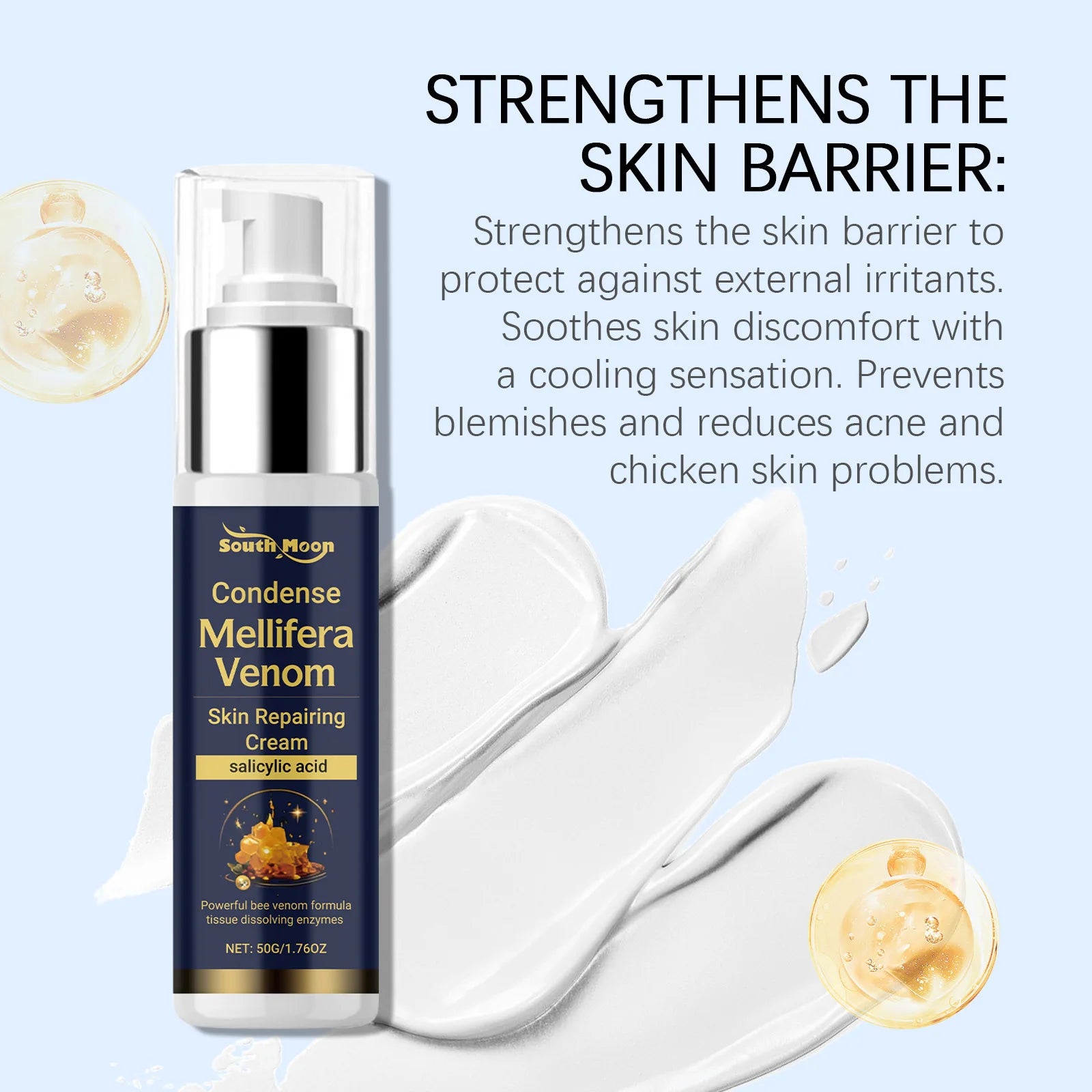 Skin Care Cream for Body Cleansing, Gentle Care, Moisturizing and Smoothing of The Skin