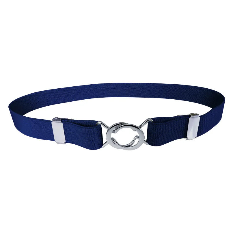 Adjustable Elastic Stretch Belt Invisible Belt for Women Girls Jeans Pants Dress,2.5cm Wide Metal Ring Buckle,No Hassle,No Bugle