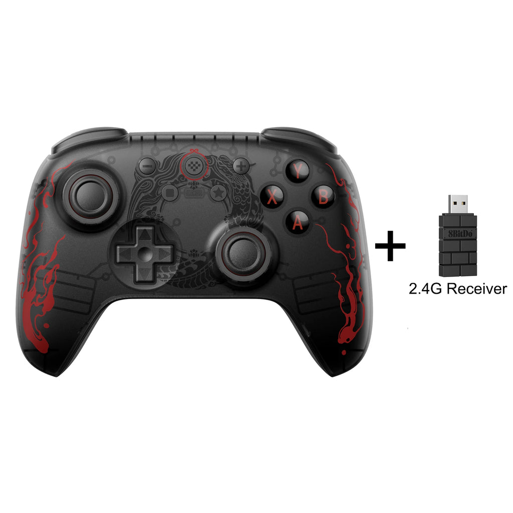 8BitDo Ultimate 2C Wireless Game Controller Wired Gamepad Black Myth WuKong with Hall Effect Joystick for Windows 10/11 Android