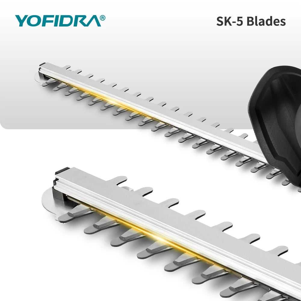 YOFIDRA 2000W 15000RPM Cordless Electric Hedge Trimmer Pruning Saw Lawn Mower Garden Trimming Power Tools For Makita Battery Pin