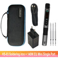 FINIRSI HS03 Cordless Soldering Iron, 100-450°C Replaceable Battery Continuous Soldering Wired/Wireless Modes Compatible T210