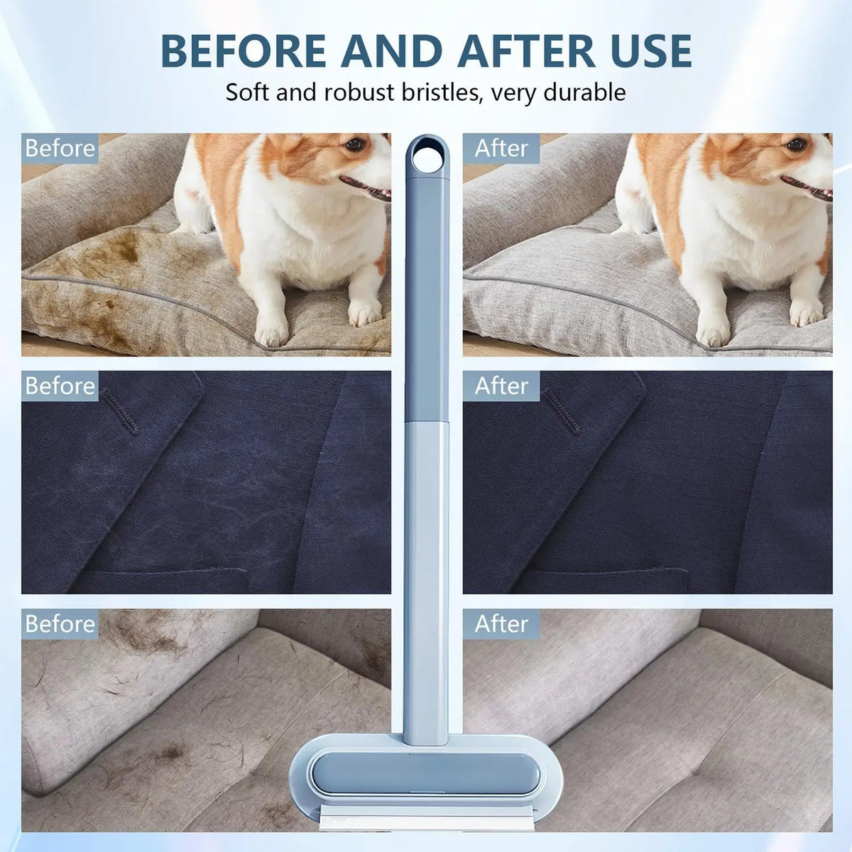 Multifunctional Pet Hair Remover, Pet Hair Removal, Reusable, Washable, Cat and Dog Hairs Removal for Furniture,Carpet, Clothes
