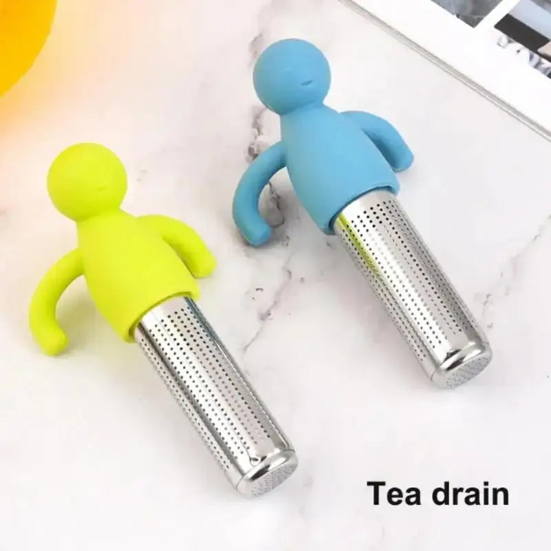 Tea Infuser Kitchen Home Use Reusable Tea Set Accessories Stainless Steel Creative Human-shaped