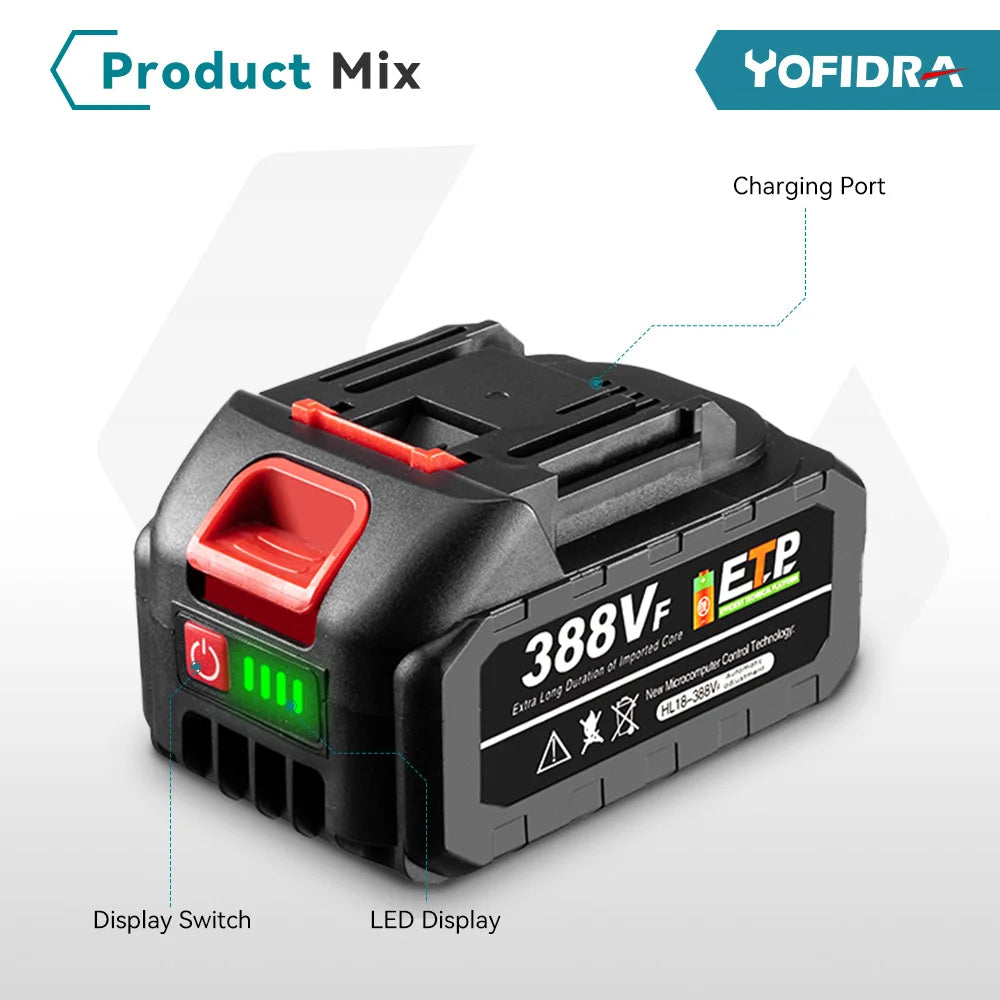 Cordless Electric Lawn Mower Foldable Adjustable Trimmer Efficient Garden Pruning Cutting Power Tools For Makita 18V Battery Pin