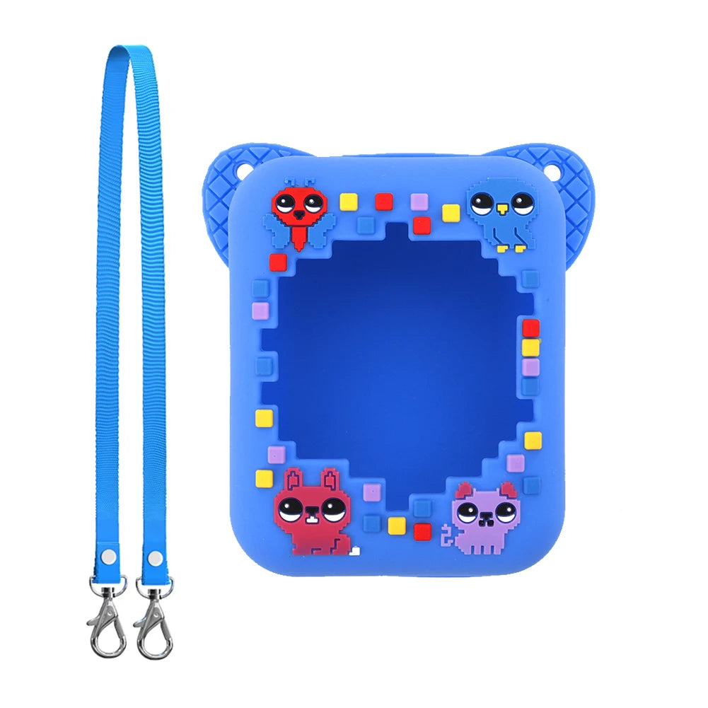 Silicone Protective Skin Sleeve with Lanyard Protective Storage Holder Shockproof for Bitzee Digital Pet Interactive Virtual Toy