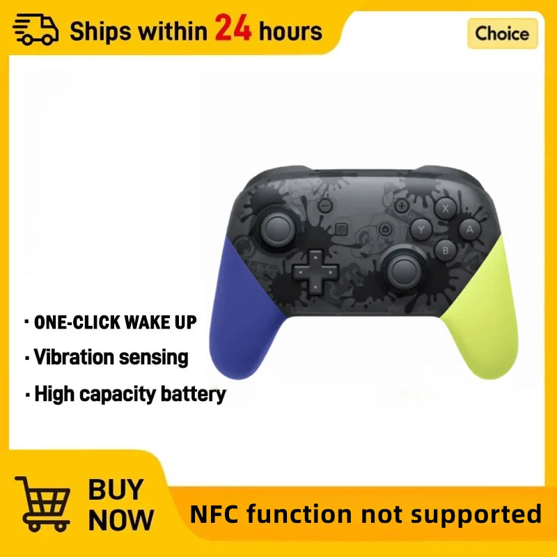 Wireless controller compatible with Switch/Switch Lite, designed as a game console remote gamepad.