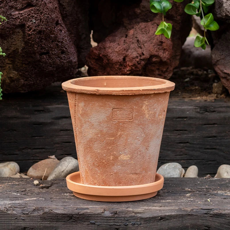 Red Clay Py Plant Pots Ancient Sle Garden Art Handmade Clay Pots Breathable Durable for Succulent Plants Home Decor