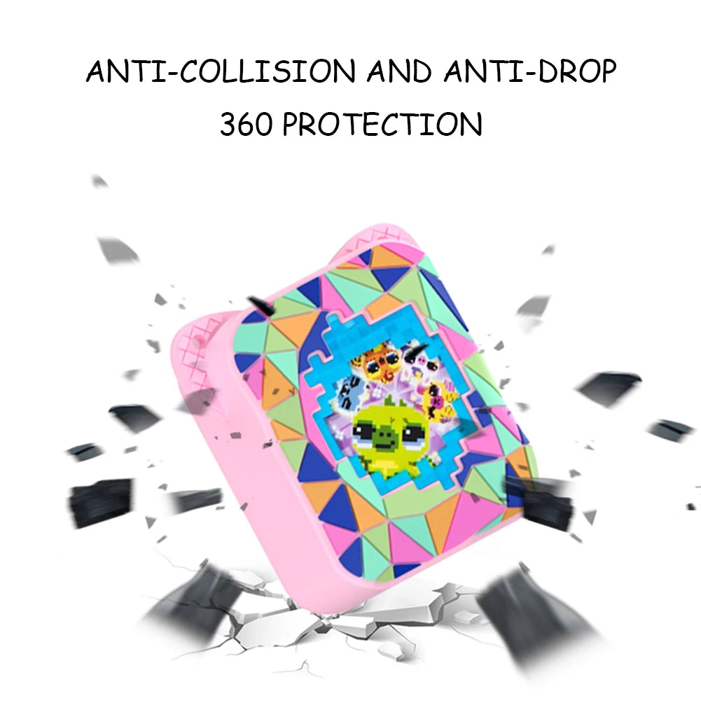 3D Cartoon Cute Silicone Carry Case for Bitzee Interactive Toy Digital Pet Washable Protective Cover Shockproof with Lanyard