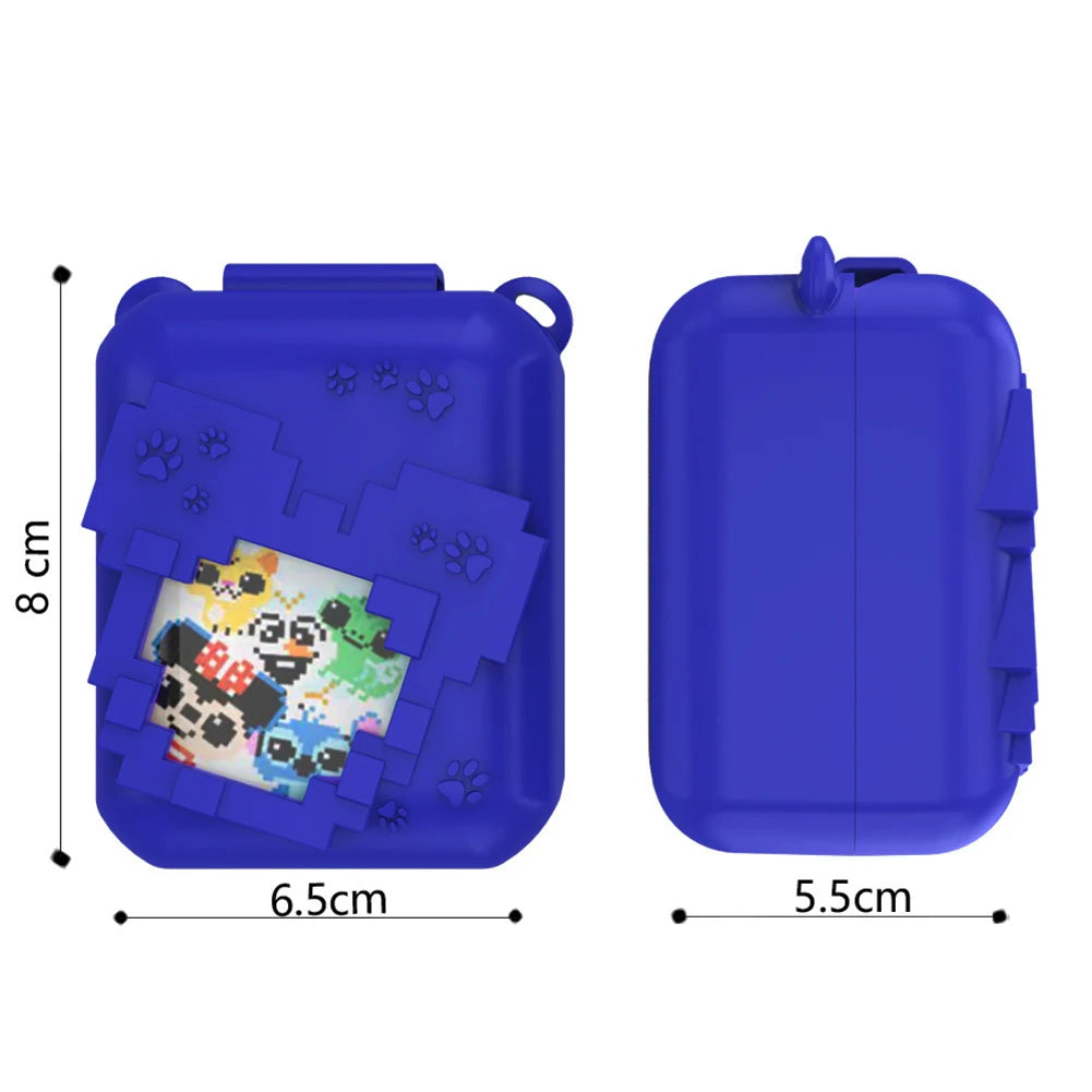 3D Cartoon Cute Silicone Carry Case for Bitzee Interactive Toy Digital Pet Washable Protective Cover Shockproof with Lanyard
