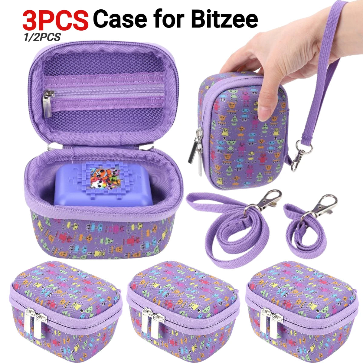 Carrying Bag For Bitzee Digital Pet Protective Case Portable Virtual Electronic Pet Game Console Storage Bag Gaming Accessories