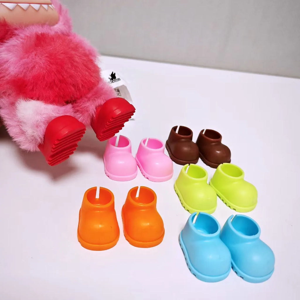 For Labubu Pink Shoes, Labubu Accessories 15cm - 17cm Labubu Universal Shoes, Dolls, Mini Sandals