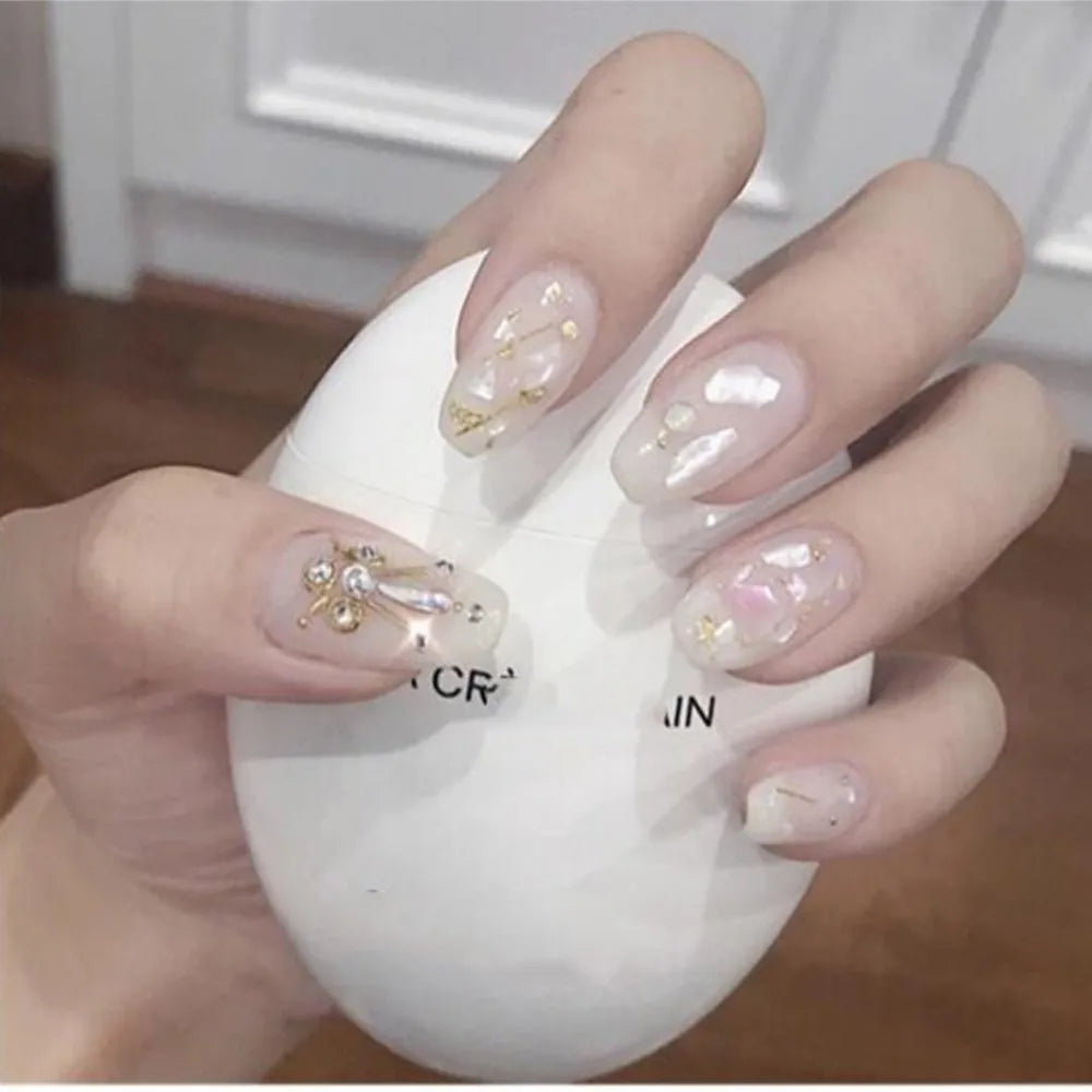 1 Bag Natural Abalone Seashell Nail Charms Gradient Ultra-thin Irregular Abalone Slices Nail Art Shell Design Fragment Flake #5g