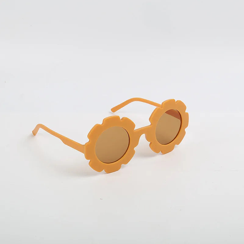 New Cute Multi Color Sunflower Sunglasses For Boys And Girls, UV Resistant Outdoor Style Sunglasses, Children's Glasses