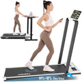 Folding Treadmill with Incline 4in1 Foldable Walking Pad with Handle Bar for Under Desk Use in Home Office Walking Pad with 300