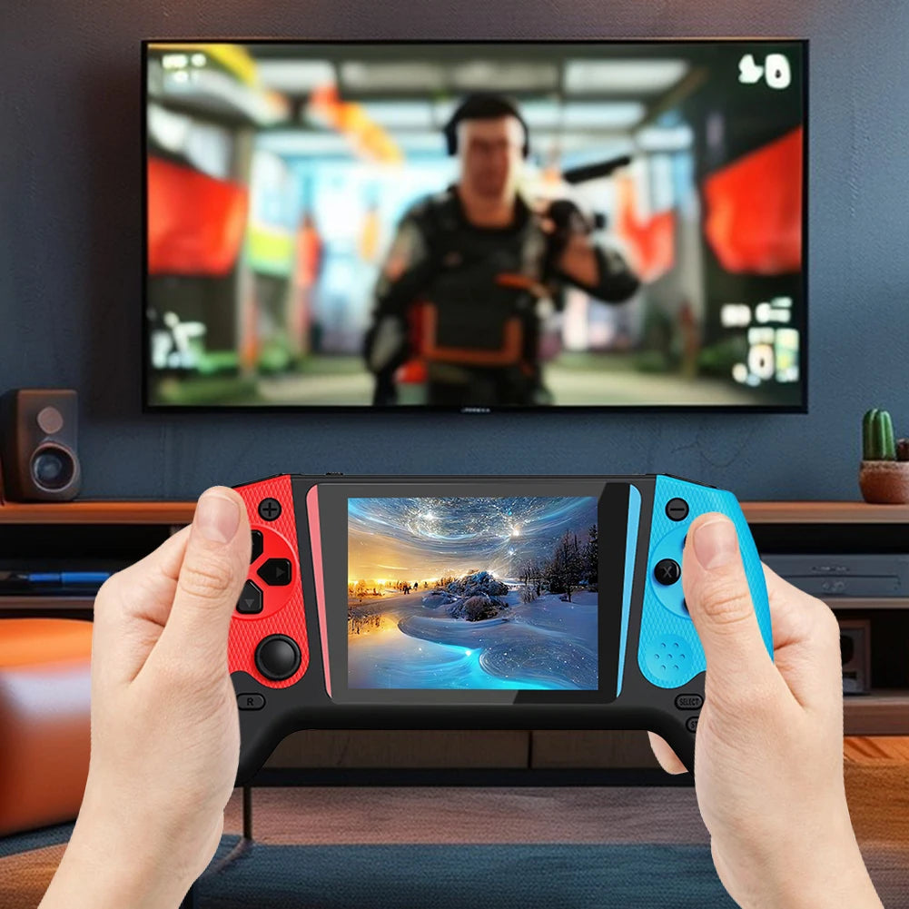 Retro Handheld Game Console 3.5inch LCD Screen Built-in 500 Games Portable Game Console Nostalgic Game Console for Single Player