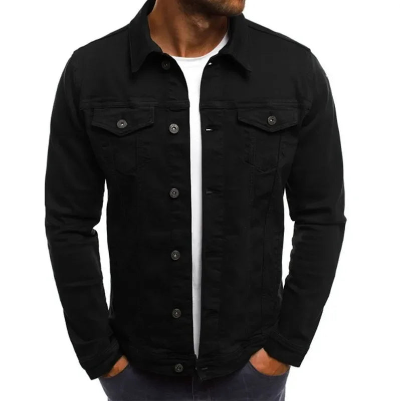 Men's Denim Jackets Cotton Vintage Classic Trend Motor&bicyle Autumn Jacket Men Slim Stretch Casual Jeans Cargo Coat Male Winter