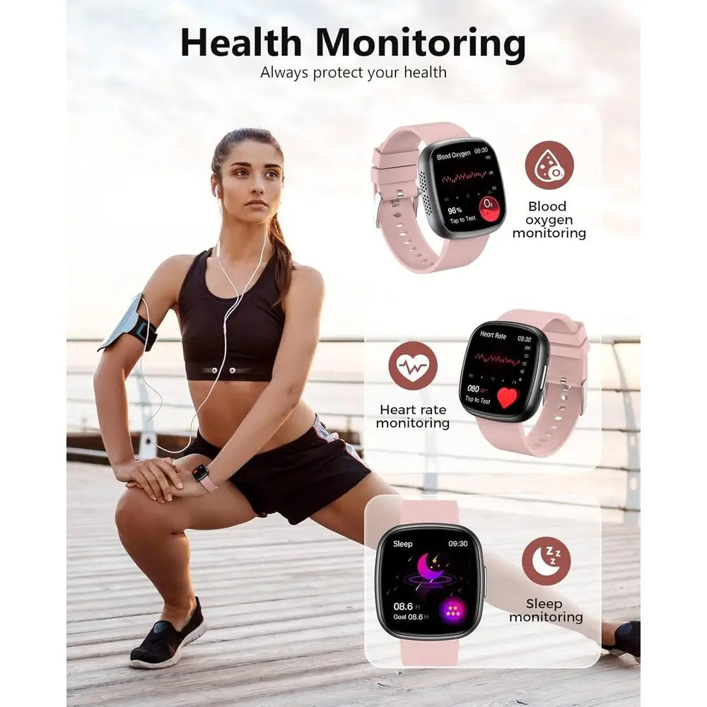 Smart Watch or Women, 1.72" Super Retina HD Display, 24/7 Heart Rate HRV SpO2 Monitor, Sleep/Str, 135 Sport es itnActivity , IP6