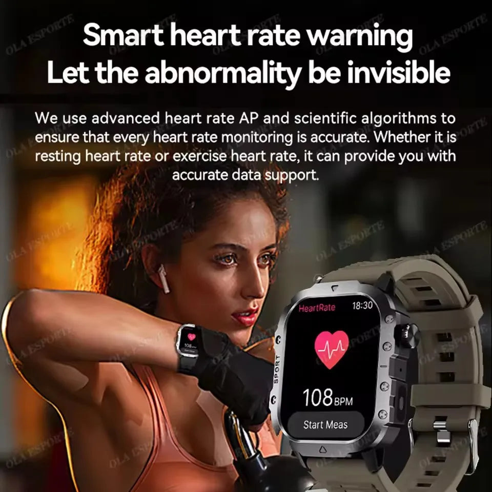 2025 New SmartWatch Men Outdoor GPS Sport Watches Heart Rate Sleep Waterproof Smart Watch IOS Android