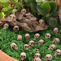 10/20Pcs Gothic Skull Halloween Decor Mini Skulls Creative Flowerpot Decoration Realistic Miniature Skeleton Skulls Crafts Decor