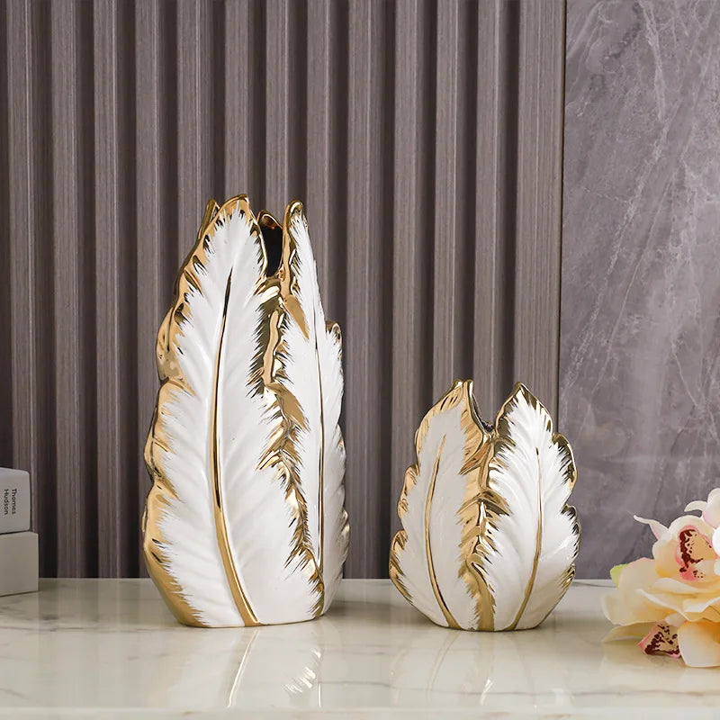 ceramic high-end vase Pottery Vase personalized living room foyer decoration creative home decoration Crafts ornament sculpture