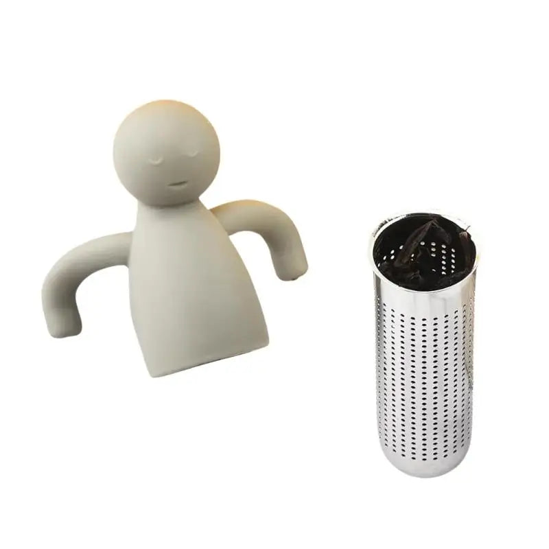 Tea Infuser Kitchen Home Use Reusable Tea Set Accessories Stainless Steel Creative Human-shaped