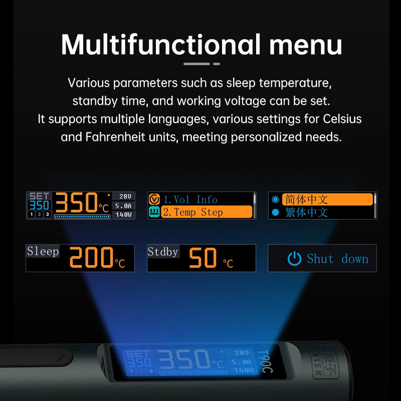 ALIENTEK T90B Soldering Iron T245/T210/T65 Series Optional T80 New Version Adjustable Temperature Welding Solder Tool