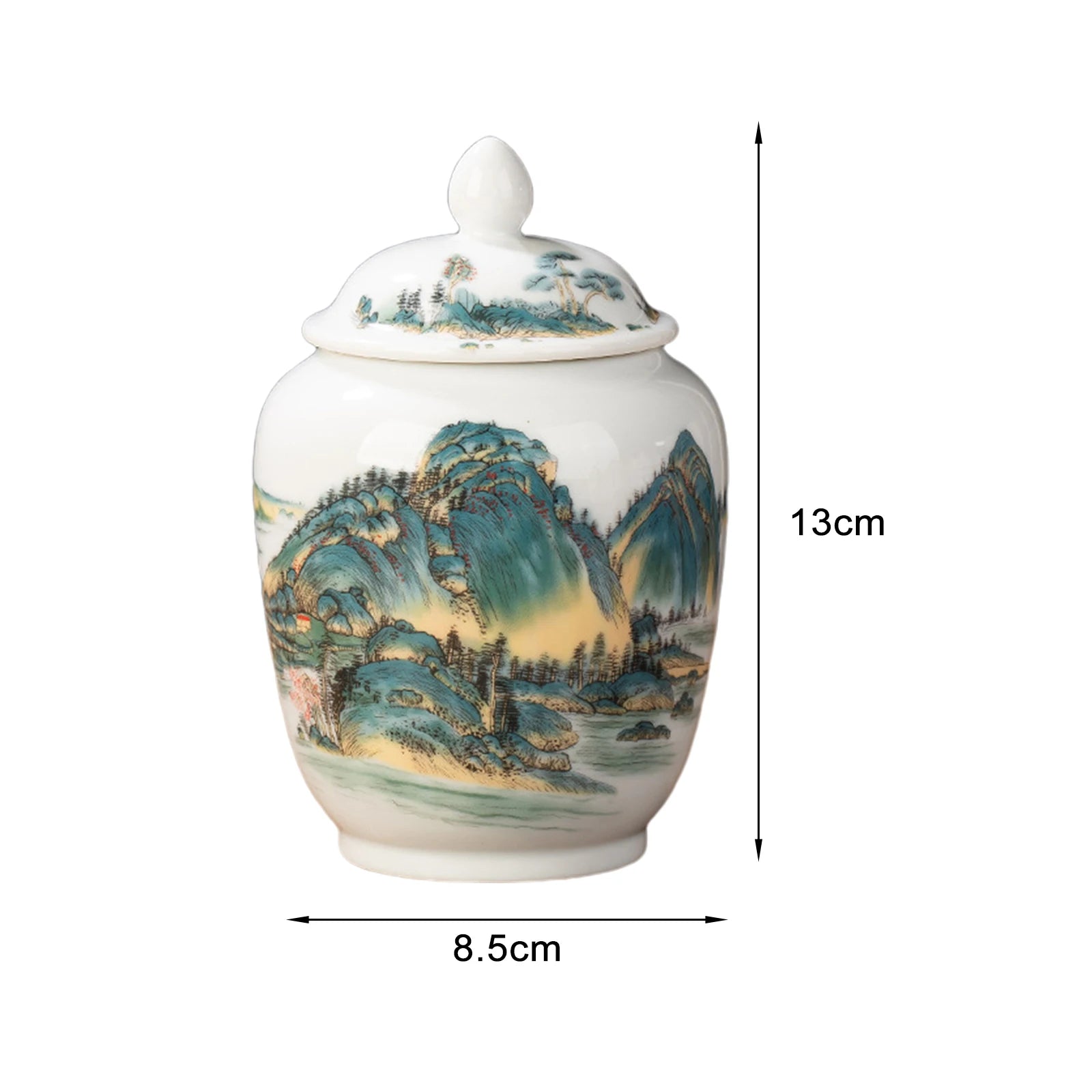 Vintage Bottle Vase Ceramic Ginger Jar with Lid Chinese Classical Decorative Jar Celadon Vase Storage Jars Candy Pots Home Decor