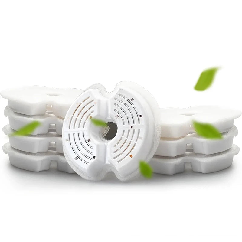 4/8PCS Cat Water Fountain Activated Carbon Replacement Filter  Multiple Filtration Pet Water Fountain Replacement Filters