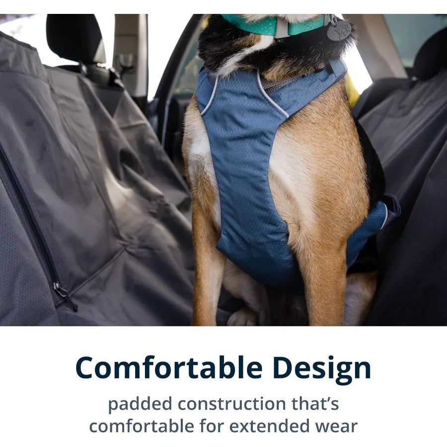 Load Up Dog Car Harness Padded Adjustable Travel Restraint with Universal Seat Belt Attachment and Strength-Rated Metal Hardwar