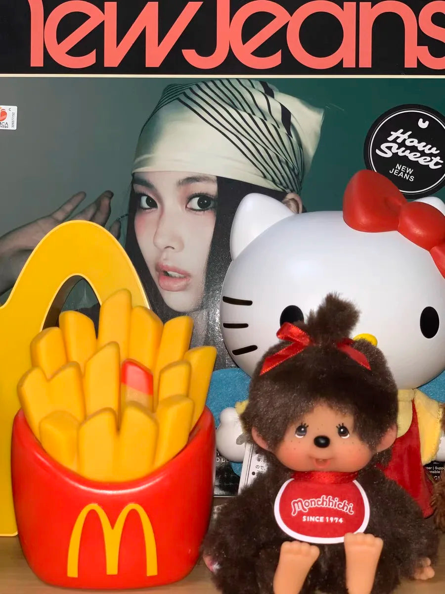 2025 Original 13cm Monchichi Cute And Fun Colorful Hair Basic Classic Pendant Model Toy Soft Children Adult Birthday Kid Gifts