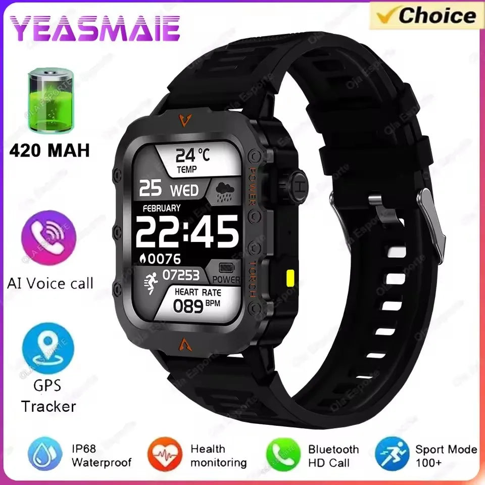 2025 New SmartWatch Men Outdoor GPS Sport Watches Heart Rate Sleep Waterproof Smart Watch IOS Android