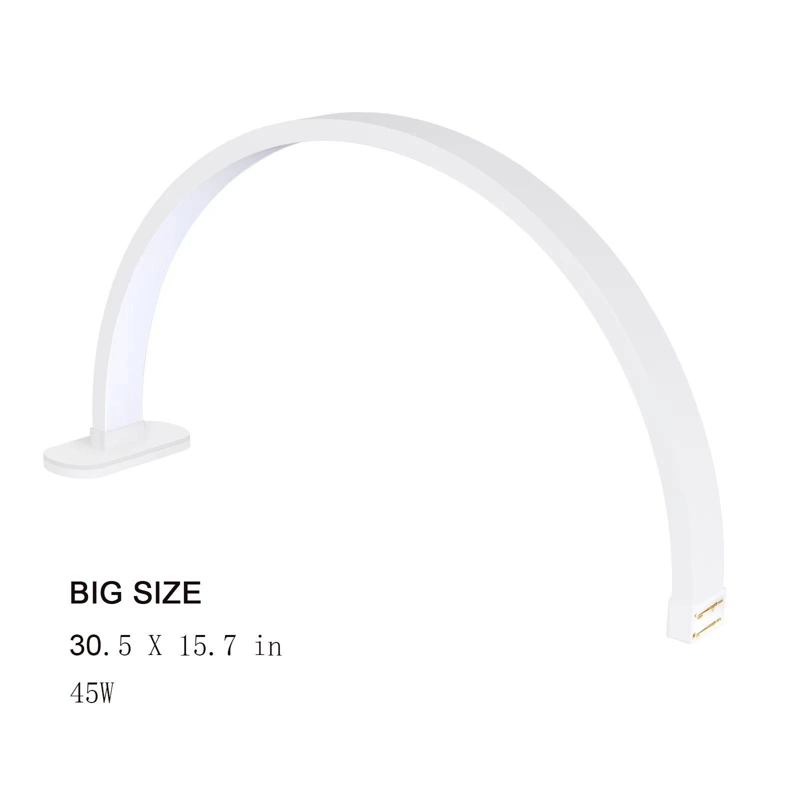 Oversea Warehouse Fast Delivery Floor LED Video Light Half-moon Shaped High Quality Fill Light For Beauty Salon Makeup