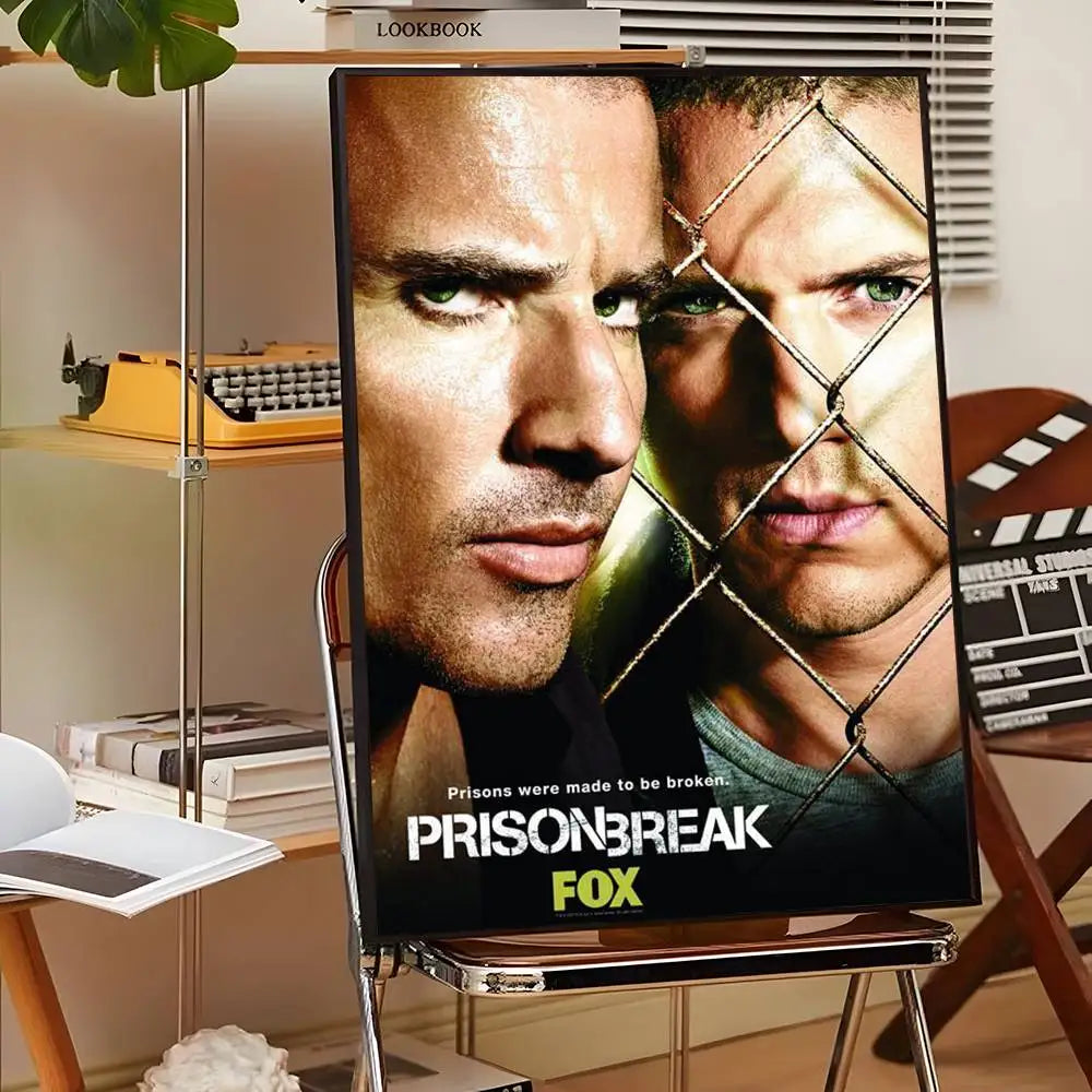 1PC TV P-Prison Break Poster Sticky Wall Art Printing Waterproof Home Living Bed Room Bar Aesthetic Decor