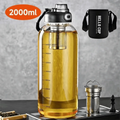 Tea Separation Glass Tea Cup Double Drinking with Handle Water Cup Large Capacity High Temperature Resistant Portable Kettle