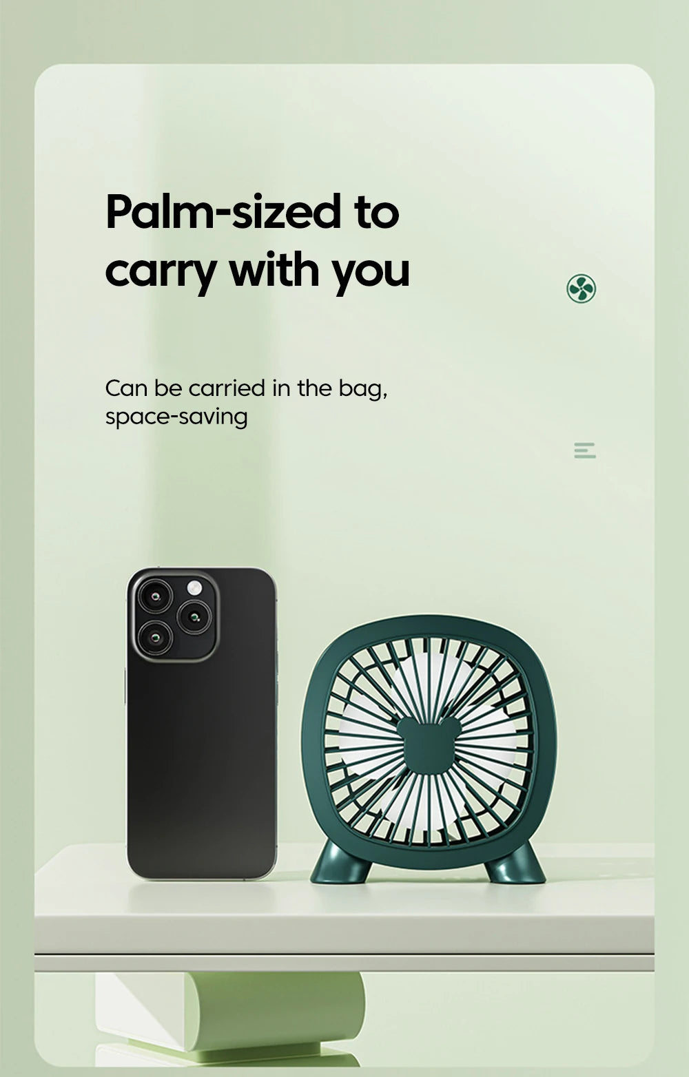 Mini Desktop Fan Portable With USB Direct Plug In Summer Gadget USB Small Fan For Home Desk Office School Outdoor Camping Travel