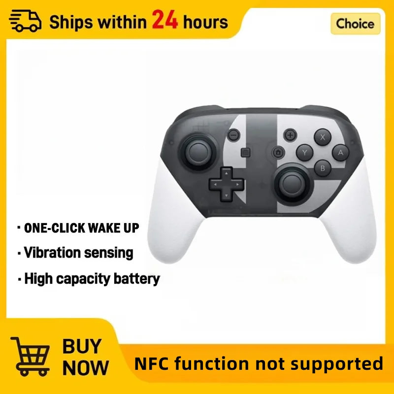 Wireless controller compatible with Switch/Switch Lite, designed as a game console remote gamepad.