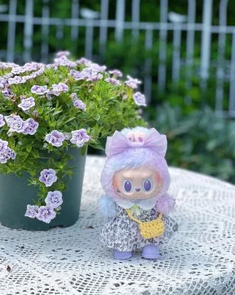 For Labubu Accessories Clothes Suitable for V1 V2 V3 Labubu Pendants  floral dress Labubu Sweet Outfit