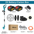 Gisam 10Inch Brushless Electric Foldable Lawn Mower Cordless Garden Grass Trimmer Weeding Power Tools For Makita 18V Battery Pin