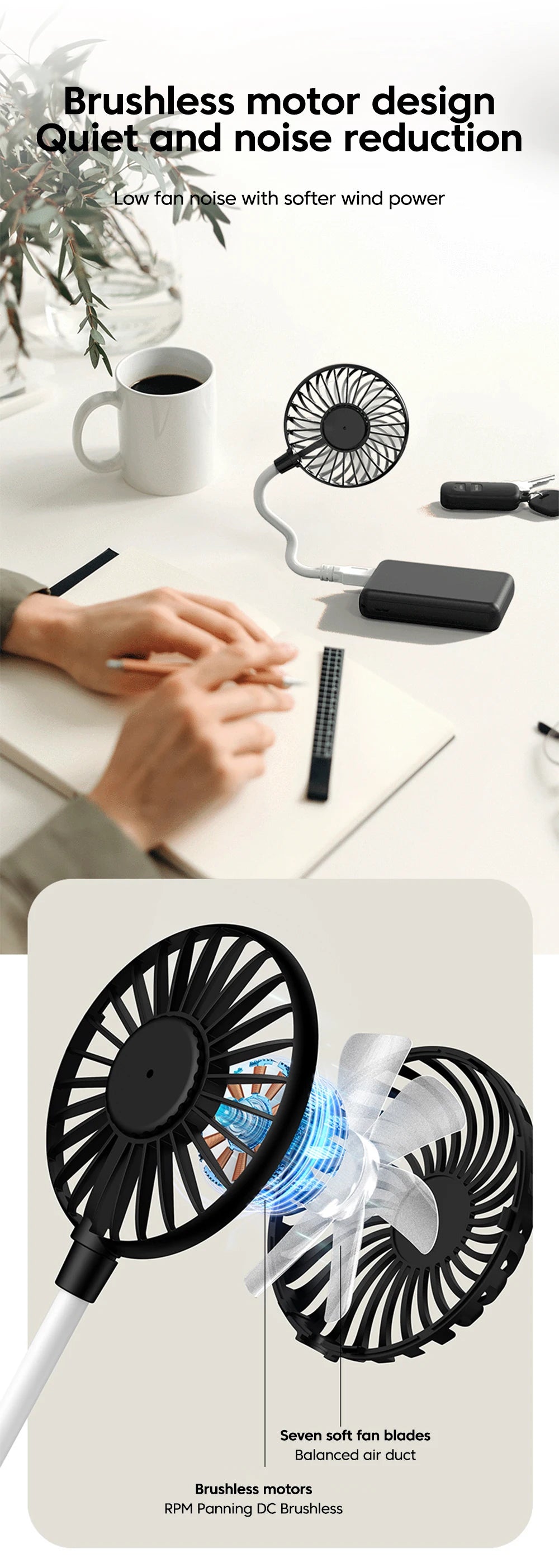 Portable Small Fan USB Fan Mini Silent Office Desk Fan For Summer Outdoors And Travel USB Cooling Fan Mini Play Plug Fans ﻿