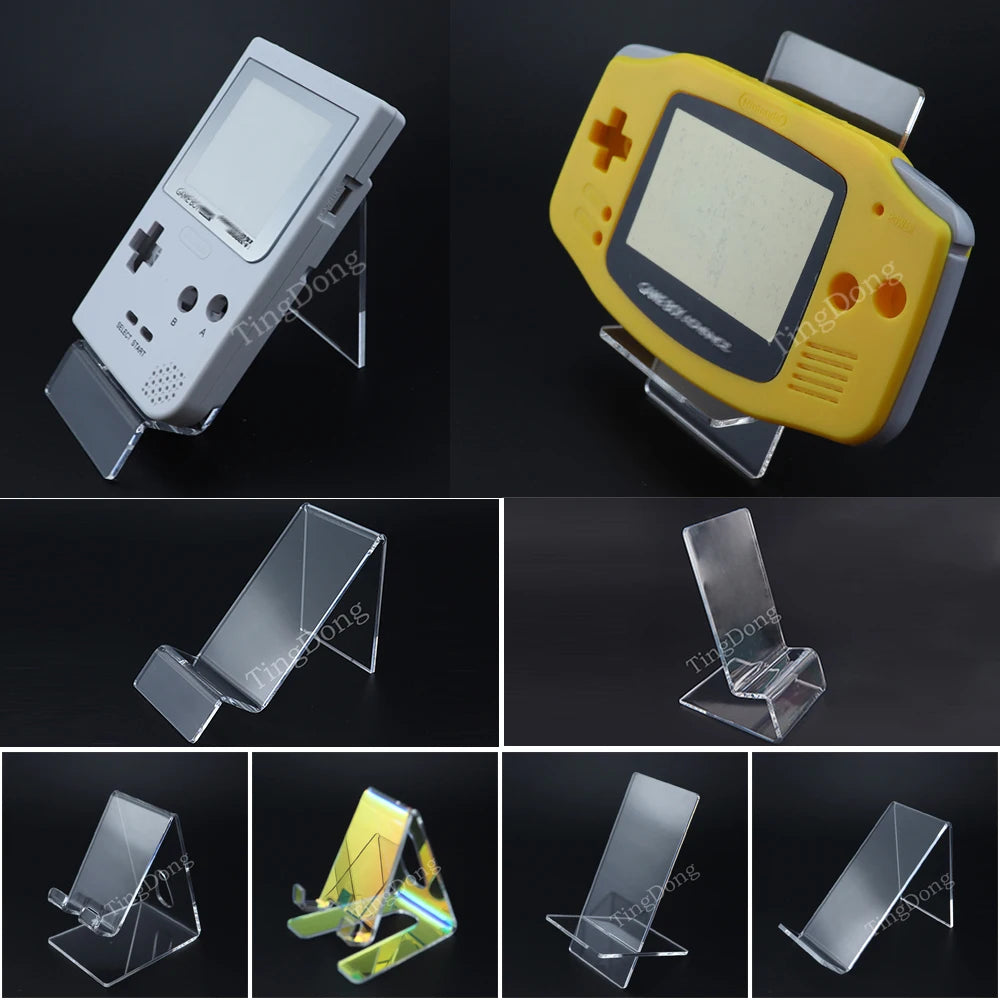 For GB GBC GBA SP 2DS 3DS PSP PSV Game Console Clear Plastic Transparent Stand Shelf Window Counter Display Showcase