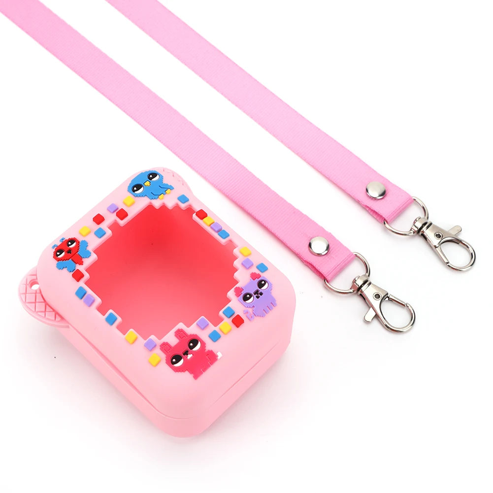 For Bitzee Digital Pet Protective Case With Lanyard Silicone Protective Cover Shockproof Storage Bag Portable EVA Carrying Case