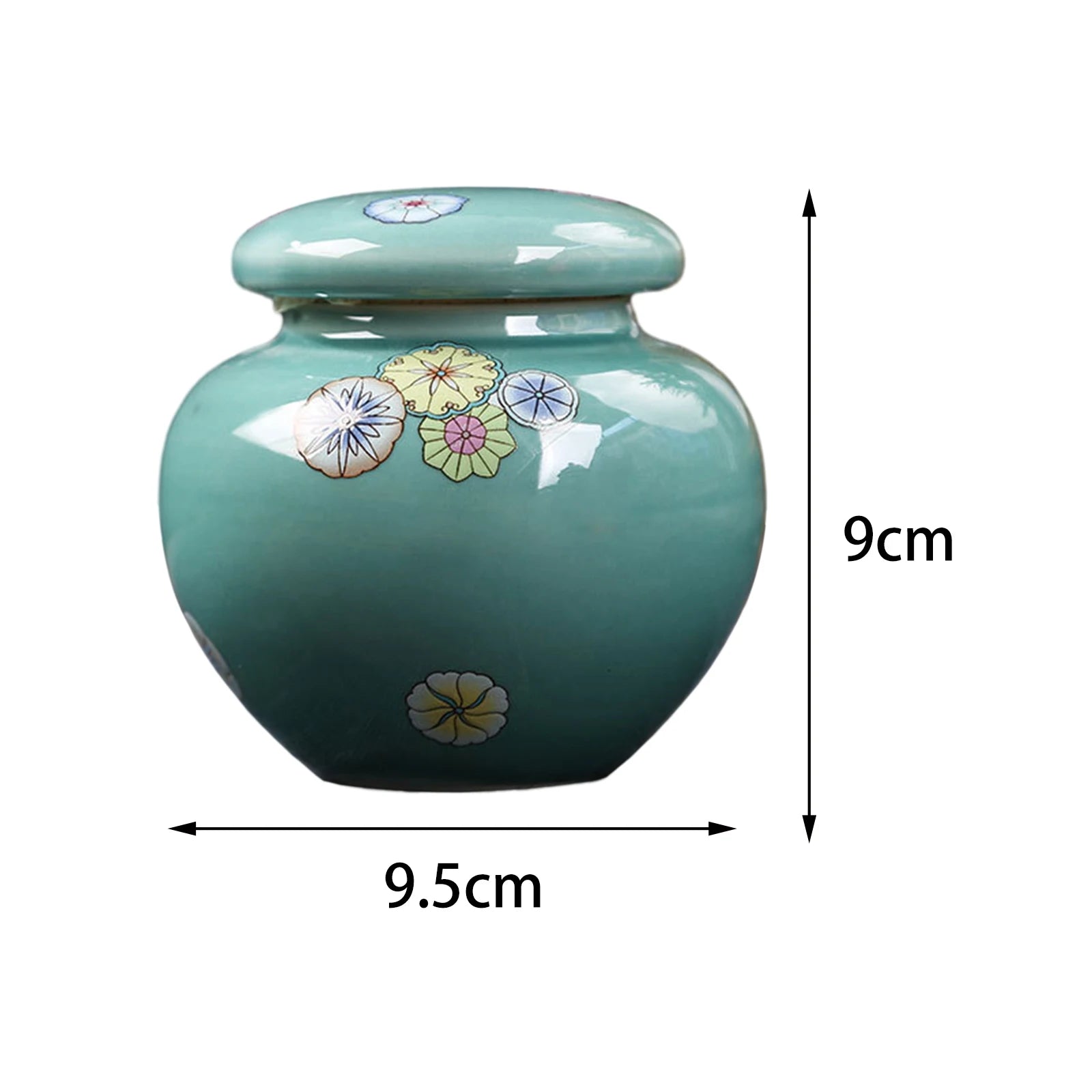 Vintage Bottle Vase Ceramic Ginger Jar with Lid Chinese Classical Decorative Jar Celadon Vase Storage Jars Candy Pots Home Decor
