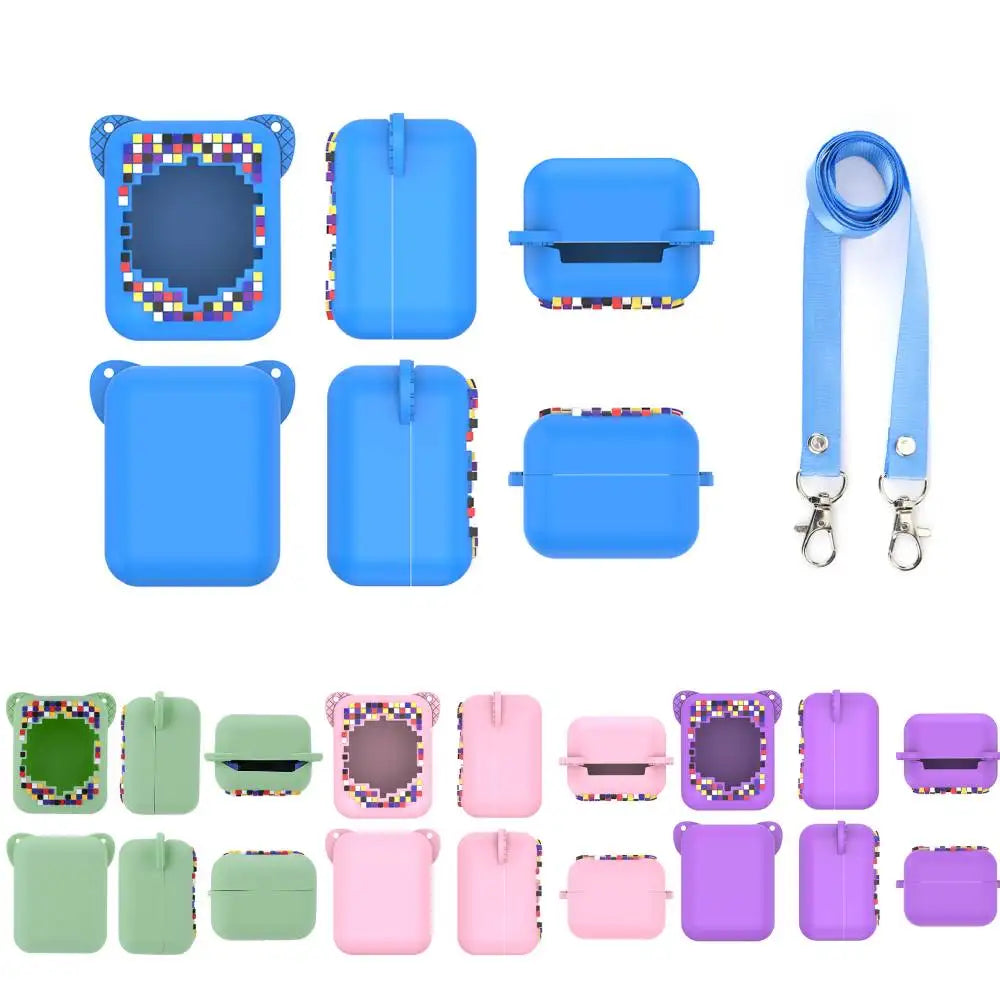 For Bitzee Disneys Digital Pet Protective Case With Lanyard Washable Silicone Cover Case Anti-Scratch Protective Skin Sleeve