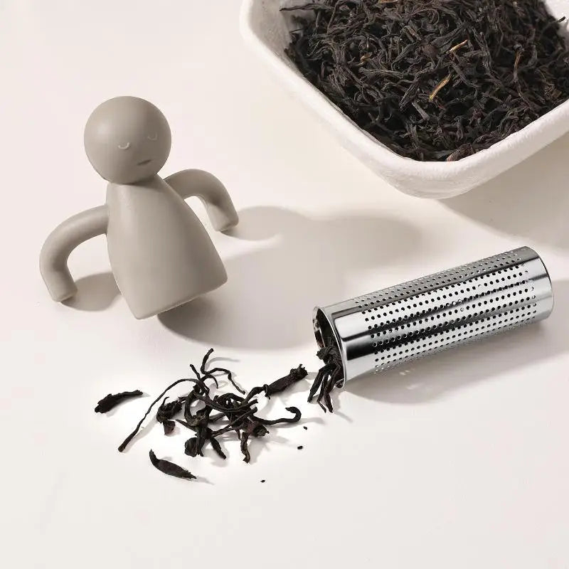 Tea Infuser Kitchen Home Use Reusable Tea Set Accessories Stainless Steel Creative Human-shaped