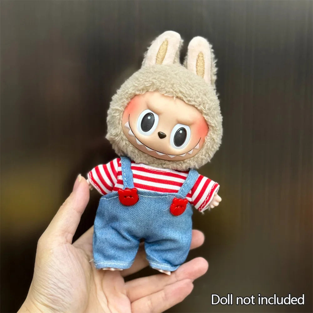 1PC Adorable Labubu Change overalls - Stylish & Comfortable Labubu-Themed Outfit Labubu Ropa Doll Accessories