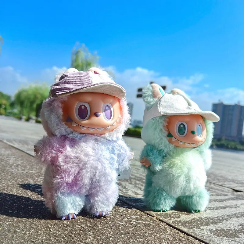 For 15/17cm Labubu Accessories Labubu Earless Baseball Hat Labubu Hat Outfit Accessories Fashion Gift