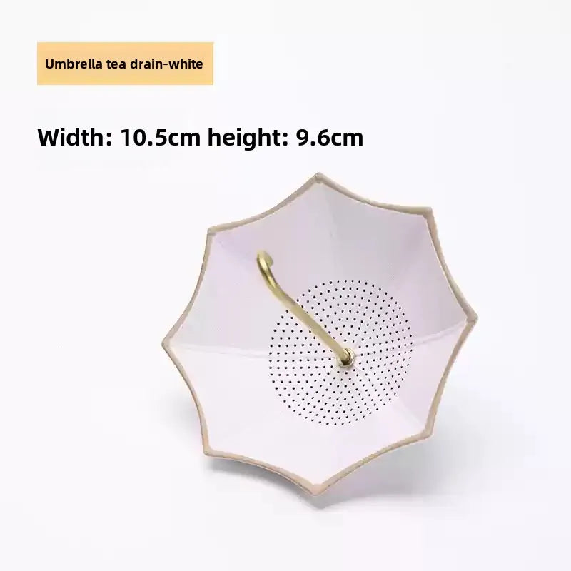 China Umbrella Tea Strainers Tea Infusers Ceramic Tea Filter Screen Teas Ceremony Accessories Teas Table Decorations Ornaments