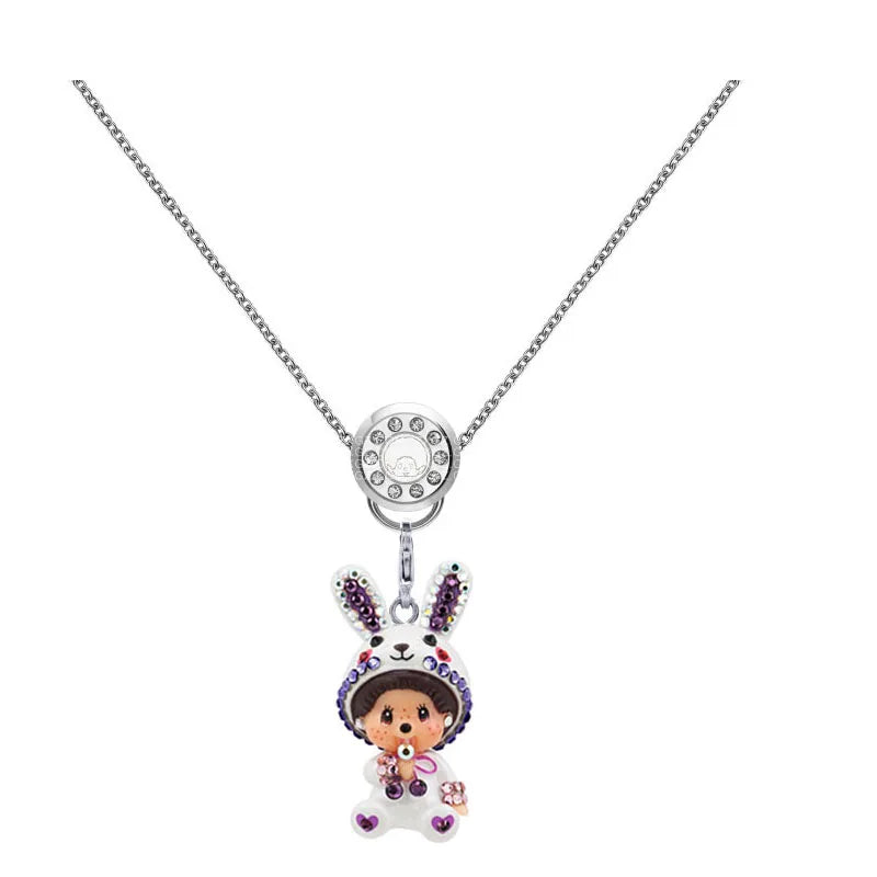New model Monchhichi Necklace Pendant, A Birthday Gift Suitable for Women and