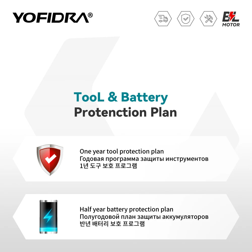 YOFIDRA 2000W Electric Hedge Trimmer 15000RPM Lawn Mower Garden Landscaping Hedge Pruner Trimmer Tool For Makita 18V Battery Pin