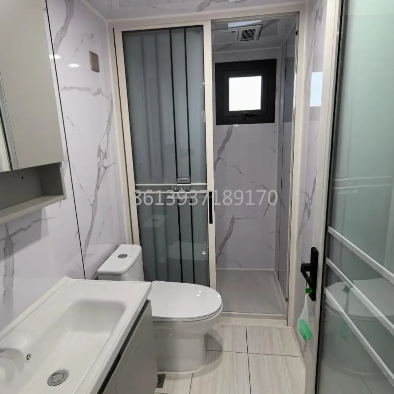 20ft  2 Bedroom Tiny House with Fully Equipped Bathroom and Kitchen, Modular Foldable Home for Backyard & Off-Grid